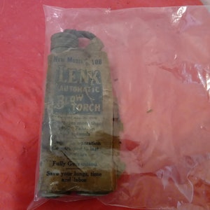 Vintage Blow Torch, Lenk Automatische Blow Torch, jaren 1920 #