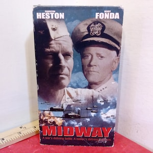 Vintage VHS Tape, Midway, Charlton Heston, 2001~
