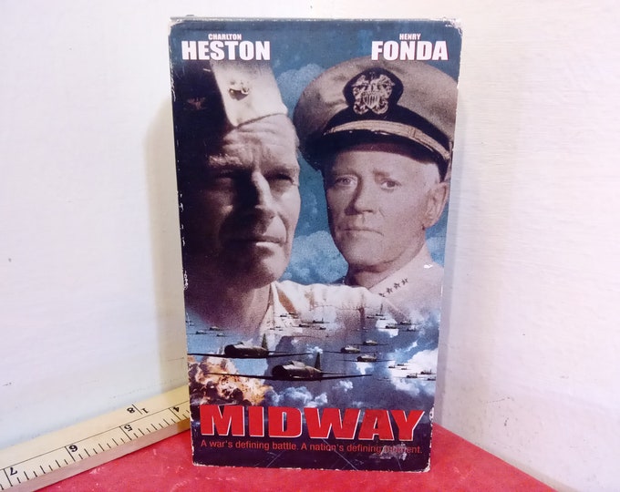 Vintage VHS Tape, Midway, Charlton Heston, 2001~