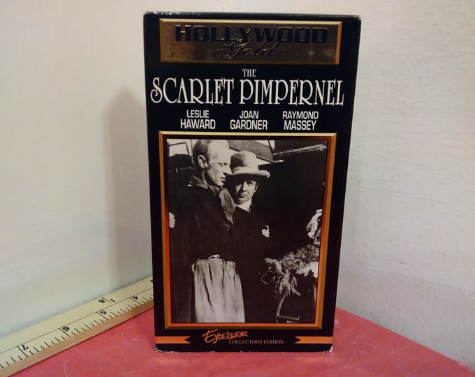 Vintage VHS Movie Tape, The Scarlet Pimpernel, Leslie Haward, 1996~