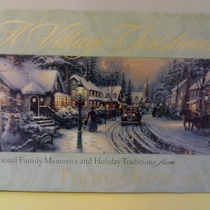 A Village Christmas by Thomas Kinkade, Artworks of the Holidays, 1999