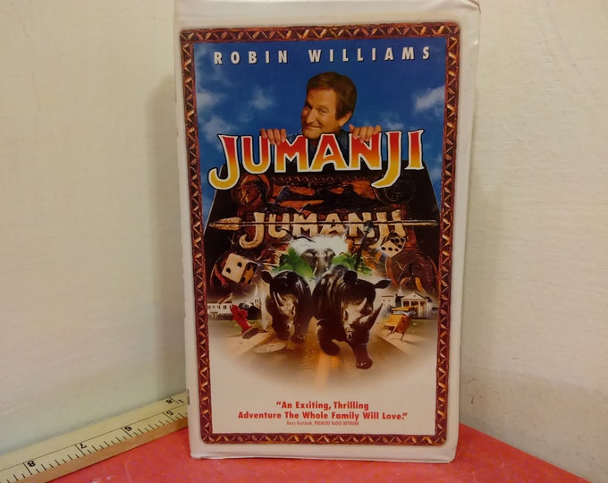 Vintage VHS Movie Tape, Jumanji, Robin Williams, 1996~