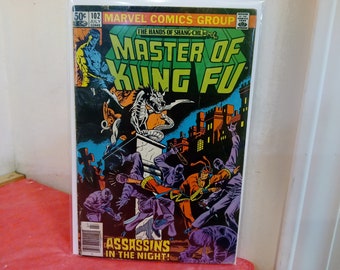Vintage Comic Books, Marvel Comic Books, Master of Kung Fu, 1980's