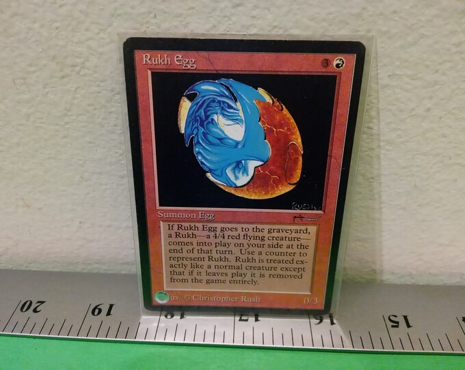 Vintage Magic the Gathering Card, Rukh Egg, Arabian Nights, 1993