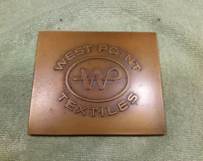 Bronze West Point Textile Manufacturing Company Medal, 1955 #B