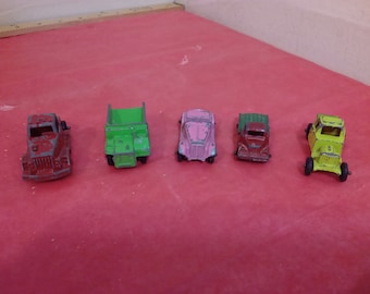 Vintage Toy Vehicles, Tootsie Toy Cars, Trucks, and Others, 1960's