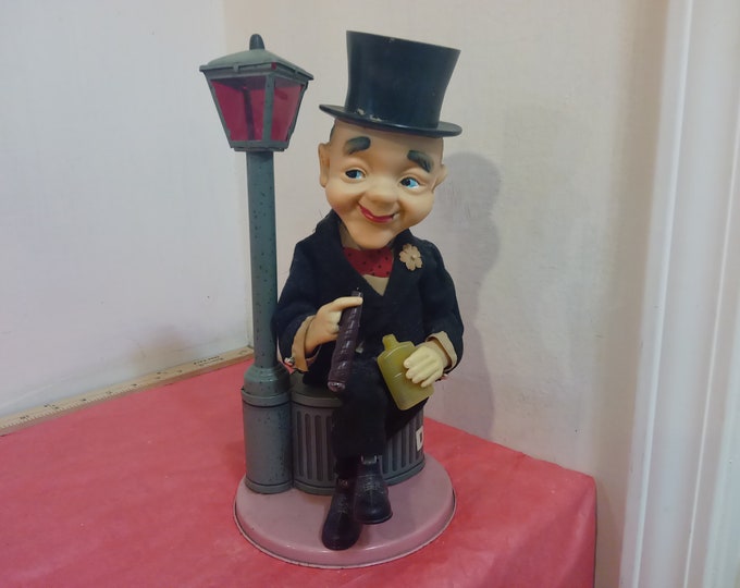 Vintage Good Time Charlie Last of the Big Spender, Tin Lithographic Toy Battery Operated made in Japan, 1950's#