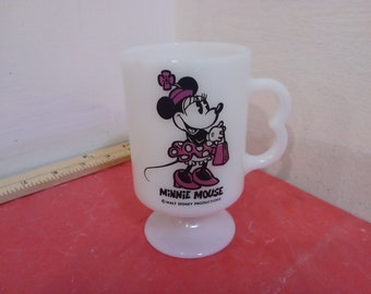 Vintage Disney's Pedestal Mug, Disney's Minnie Mouse Pedestal Cup, 1980's