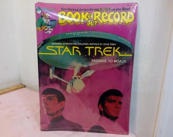 Vintage Book and Record Sets, Star Trek II or III, Last Starfighter, Star Trek "Crier in Emptiness", "Robot Masters" or "Passage to Moauv"