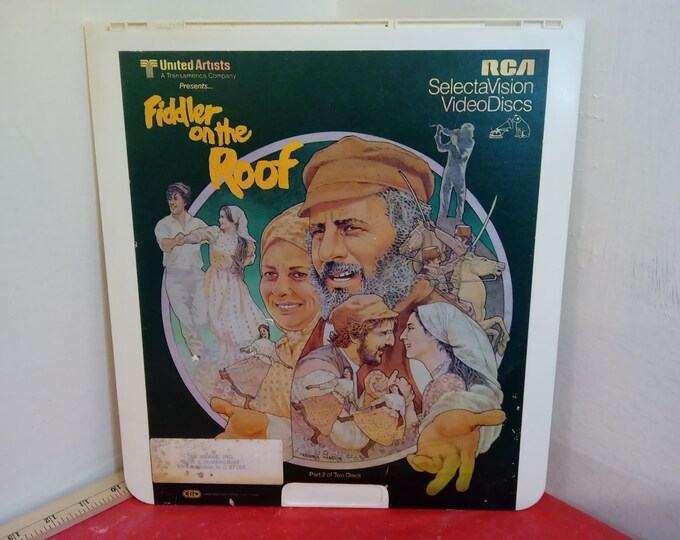 Vintage Video Disc Movie, Fiddler on the Roof Disc 2 by RCA Select Vision Video Discs, 1980's