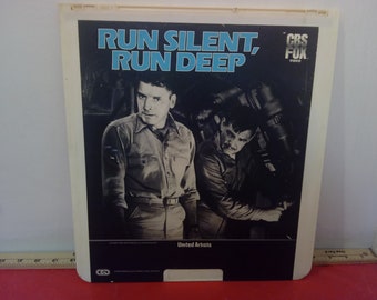 Vintage Video Disc Movie, Run Silent Run Deep by CBS Fox Video, 1983#