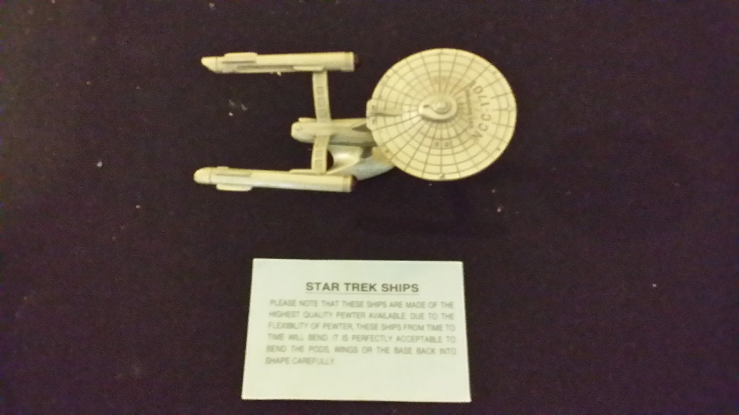 Vintage Rawcliffe Star Trek Enterprise NCC-1701