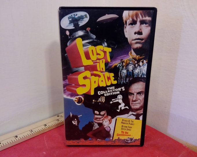 Vintage VHS Movie Tape, Lost In Space, Attack of the Monster Plants and Return from Outer Space, 1995~