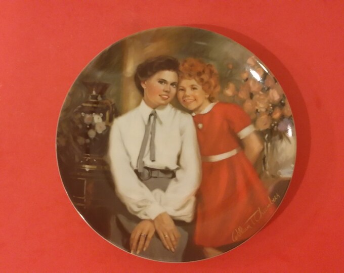 Edwin M. Knowles Limited Edition Collector Plate - "Annie and Grace" - By William Chambers, 1983