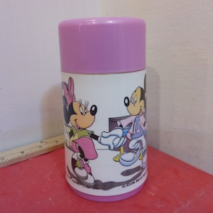 Vintage Thermos, Walt Disney&#39;s Mickey and Minnie, Aladdin Thermos, 1980&#39;s#