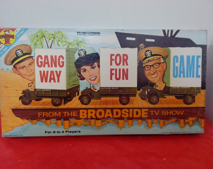 Vintage Board Game, Gang Way for Fun Game by Transogram, 1964#