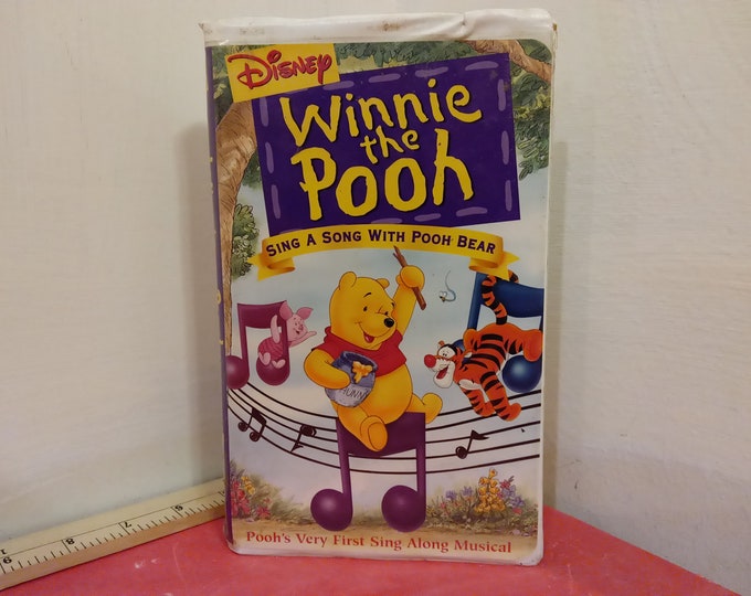 Vintage VHS Movie Tape, The Many Adventures of Winnie the Pooh, Walt Disney