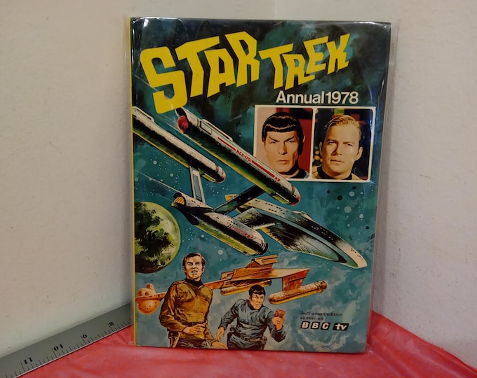 Vintage Star Trek Book, Star Trek Annual 1978 Comic Book, BBC TV by World Distributors, 1978~