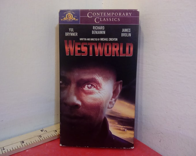 Vintage VHS Movie Tape, Westworld "Yul Brynner", 1997~