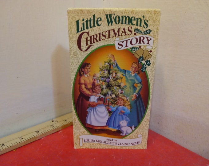 Vintage VHS Movie Tapes, Little Women's Christmas Story based on Novel, 1992#