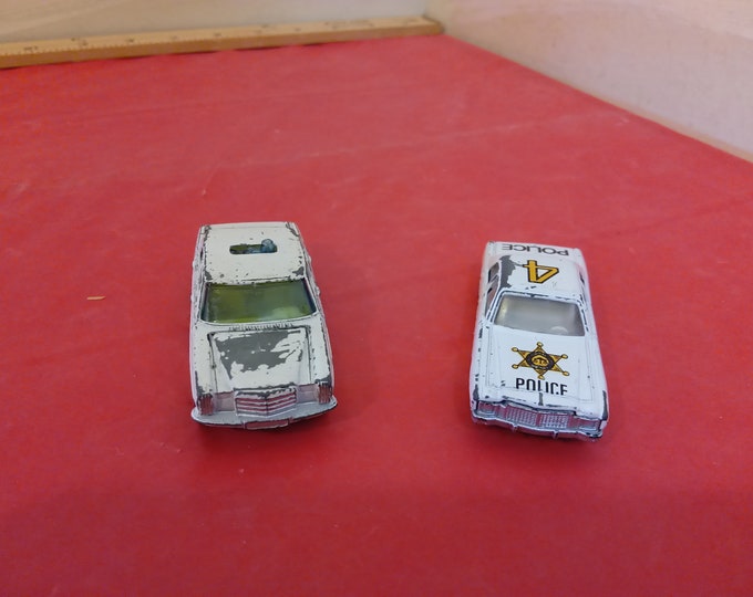 Vintage Die Cast Vehicles, Corgi Junior and Another Vehicle, Mercedes Benz Police Car, 1970's