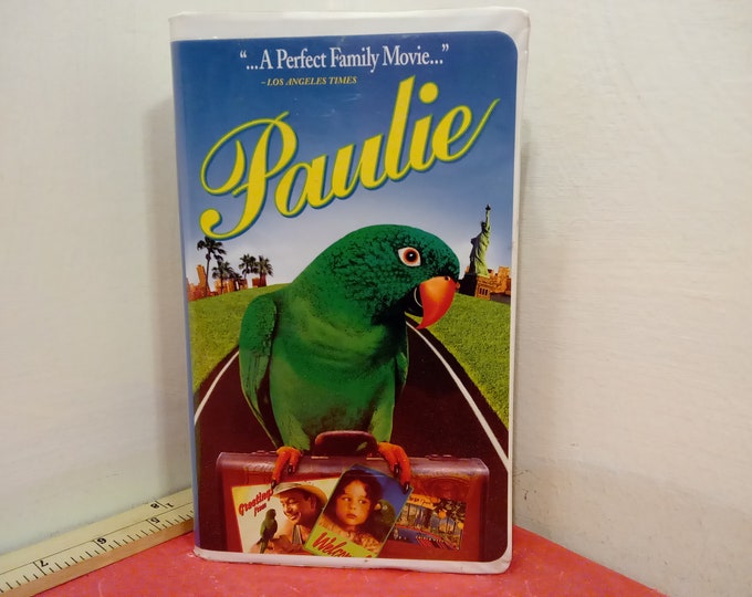 Vintage VHS Movie Tape, Paulie, DreamWorks Pictures, 1998~