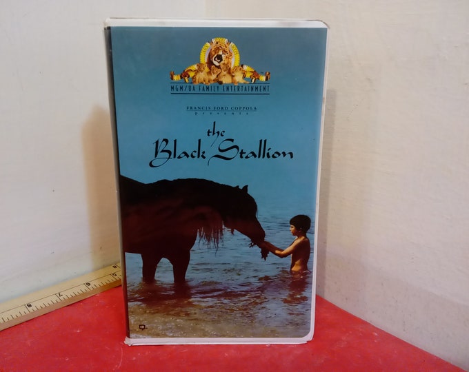 Vintage VHS Movie Tape, The Black Stallion, Coppola, 1994#