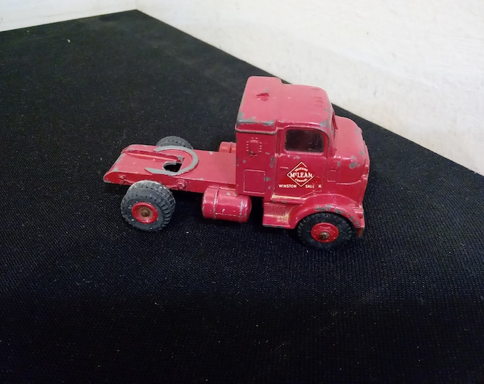 Vintage Steel Semi-Truck, McLean Trucking Company Winston Salem Steel Toy Truck by Dinky Supertoys, Made in England#