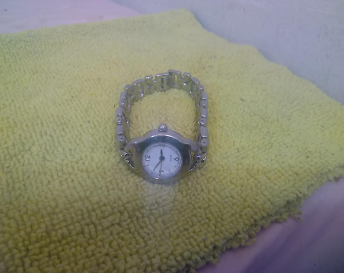 Vintage Jewelry Items, Japan Mvmt Ladies Watch, Bracelet, Car Tie Clip, or Gold Colored Tie Clip