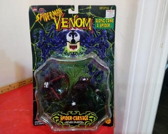 Vintage Action Figure, Spider-Man "Venom" Spider Carnage by Toy Biz, 1997