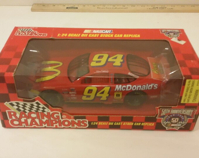 Racing Champions 1/24, Bill Elliot #94, McDonalds Die Cast Car, 1998