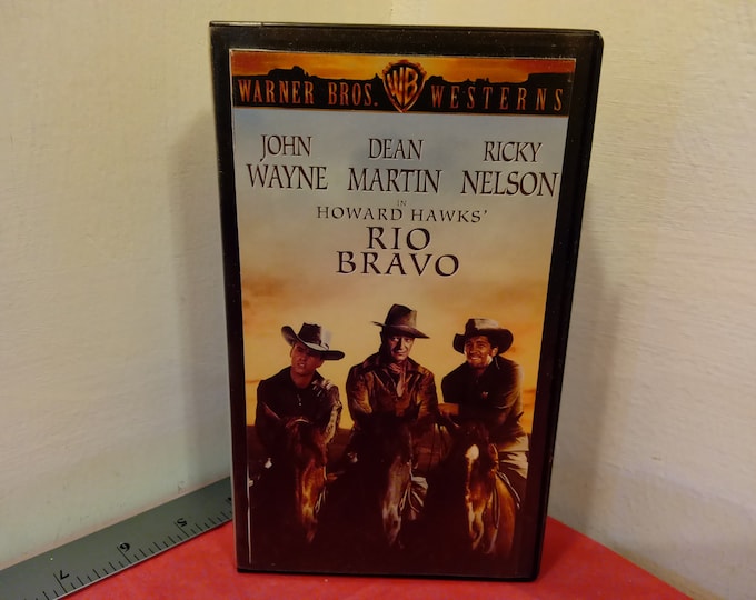 Vintage VHS Movie Tape, John Wayne Movies, McLintock, John Wayne 3 Pack "Dawn Rider and Others", Rooster Cogburn, or Rio Bravo, 1980's/90's#