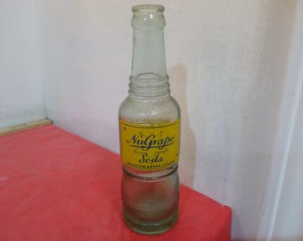 Vintage Soda Bottles, 6 to 8 oz, Tip, NuGrape, Royal Crown, Brownie, The Pop Shoppe, Boyles, Canada Dry, 76, and Others