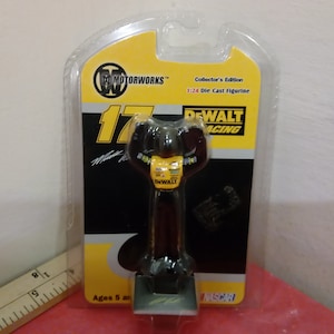 Vintage Nascar Diecast Car, Matt Kenseth Figure by Motorworks 1/24 Scale, 2003~