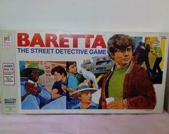 Vintage Board Game, Columbo or Baretta Board Games by Milton Bradley, 1973/76#