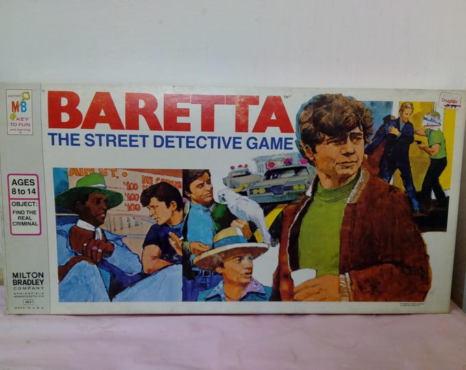 Vintage Board Game, Columbo or Baretta Board Games by Milton Bradley, 1973/76#