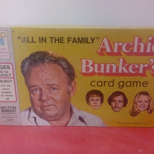 Vintage Card Game, Archie Bunker's Card Game by Milton Bradley, 1972#