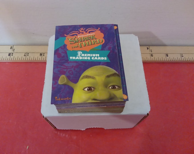 Vintage Artist Trading Cards, Shrek the 3rd Premium Trading Cards, 72 Card Set Complete in a Cardboard Case, 2007