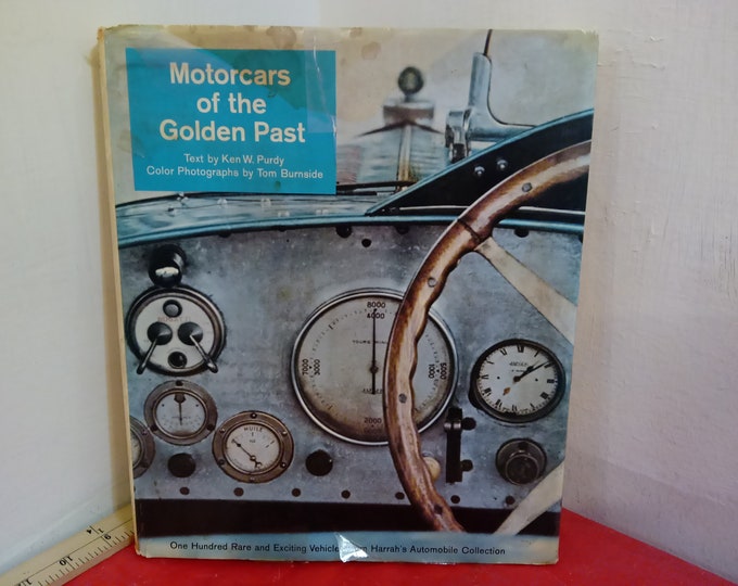 Vintage Hardcover Book, Motorcars of the Golden Past by Ken W. Purdy, 1st Edition, 1966#