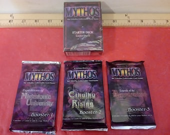 Vintage Card Game, Mythos The Cthulhu Collectible Card Game by Chaosium Inc, 1995