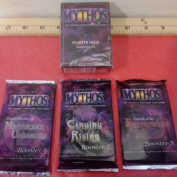 Vintage Card Game, Mythos The Cthulhu Collectible Card Game by Chaosium Inc, 1995