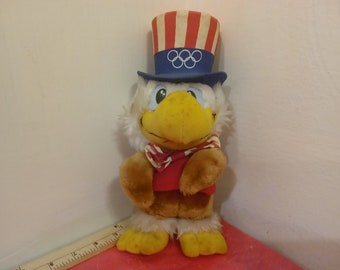 Vintage Los Angeles Olympics, Sam the Eagle Doll by Applause, 1980#
