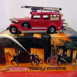 Vintage Diecast Fire Engines, Matchbox Models of Yesteryear &quot;Fire Engine Series&quot;, 1993