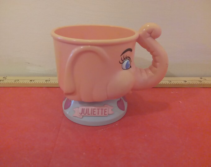 Vintage Children's Mug, Ringling and Barnum Bailer Elephant Mug, Juliet