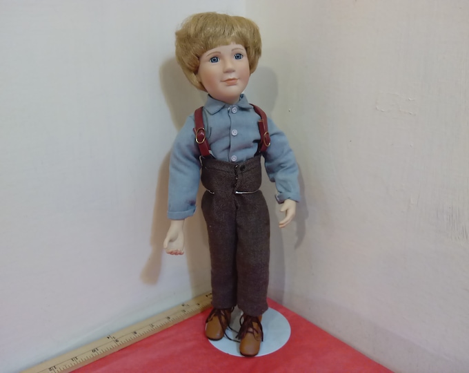 Vintage Porcelain Doll, The Ashton Drake Galleries "Little House on the Prarie" Almanzo Doll, 1993
