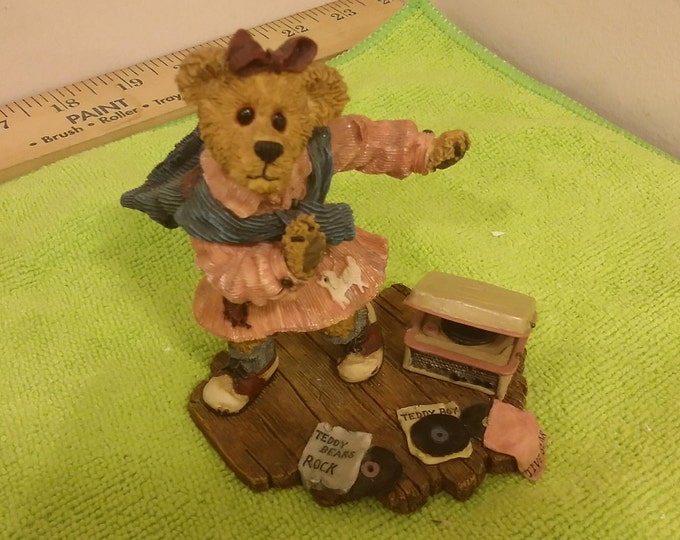 Boyds Bears Bearstone Collection, Bailey - Swing Time, 2000