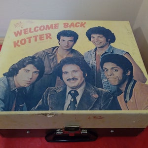 Vintage Record Player, Welcome Back Kotter 45/33 RPM Record Player, 1976#