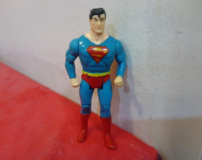 Vintage DC Superman Items, Action Figure 1989 or Superman Watch made in Hong Kong