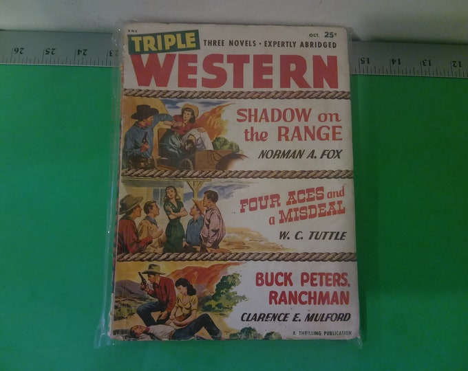 Vintage Triple Western Comic Book, 1950's#