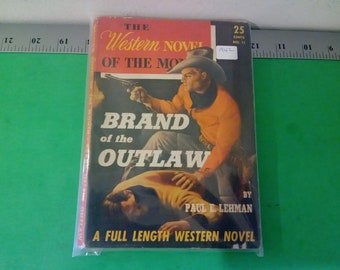 Vintage Comic Book, The Western Novel of the Month, 1940's#